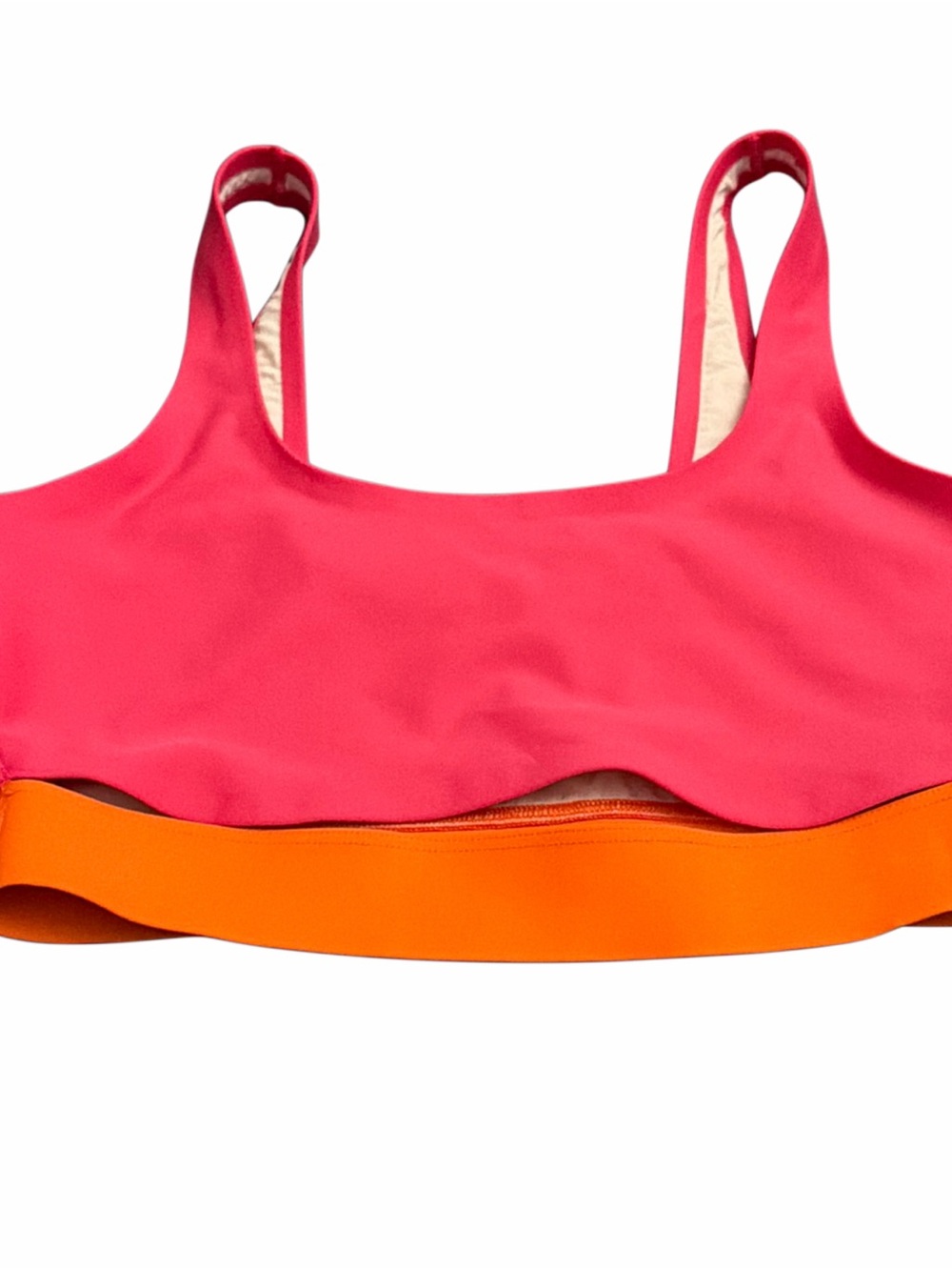 Parade Women's Colorblock Sports Bra - Pink & Orange Bright XS